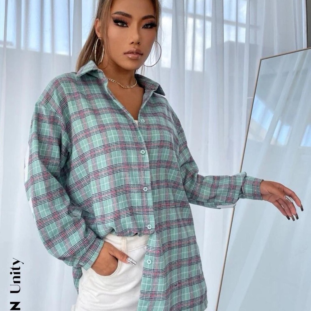 PLAID TOP - Picture 4 of 4